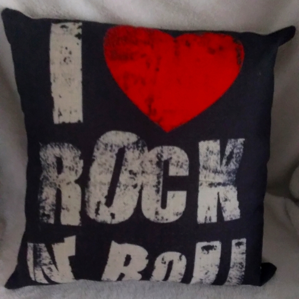 Rock an roll pillow